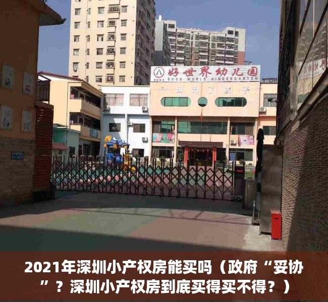 2021年深圳小产权房能买吗（政府“妥协”？深圳小产权房到底买得买不得？）