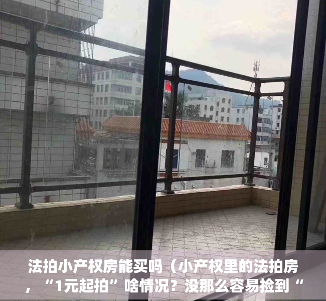 法拍小产权房能买吗（小产权里的法拍房，“1元起拍”啥情况？没那么容易捡到“便宜”）