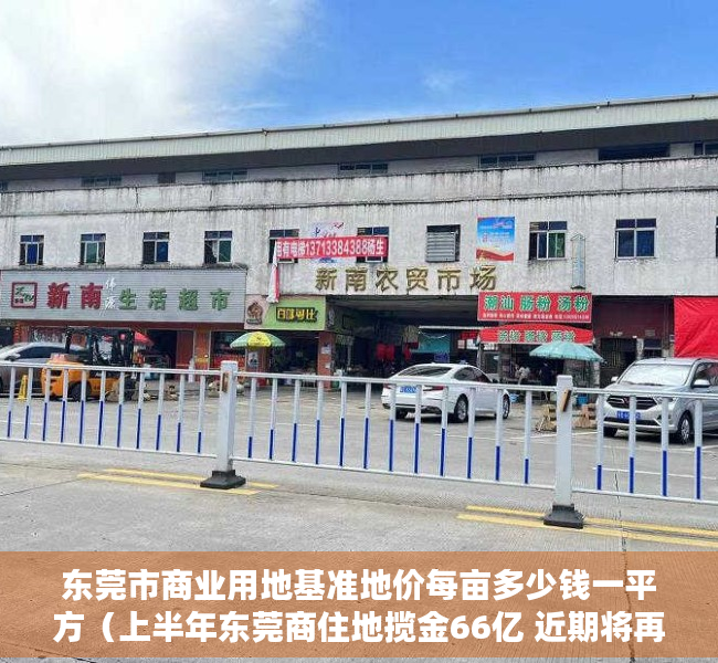 东莞市商业用地基准地价每亩多少钱一平方（上半年东莞商住地揽金66亿 近期将再推10宗“巨无霸”地块）