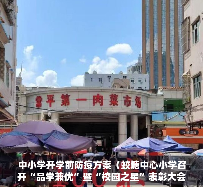 中小学开学前防疫方案（蛟塘中心小学召开“品学兼优”暨“校园之星”表彰大会）